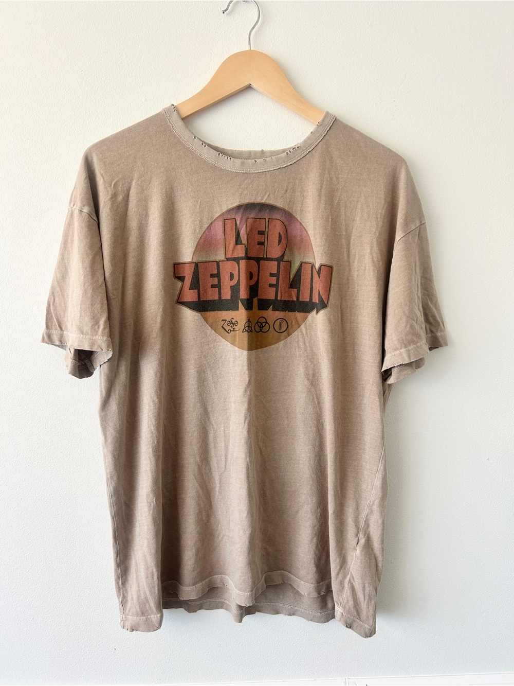Led Zeppelin Oversized Graphic Tee by American Eagle, 100% Cotton • Women’s M